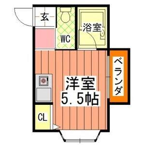 ワンルーム 間取り図