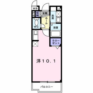 ワンルーム 間取り図