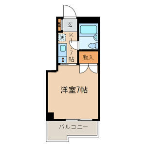 1K 間取り図