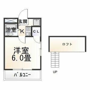 1K 間取り図