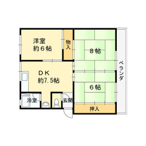 3DK 間取り図