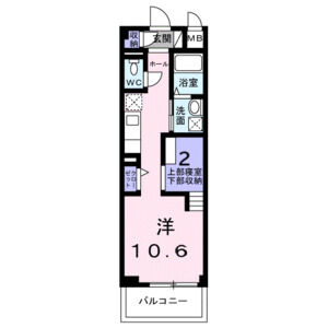 ワンルーム 間取り図