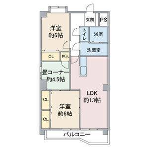 3LDK 間取り図