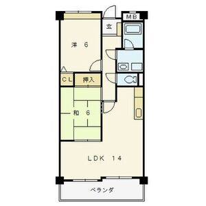 2LDK 間取り図