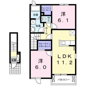 2LDK 間取り図