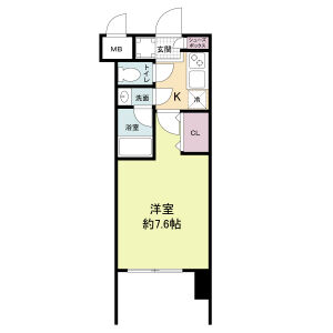 1K 間取り図