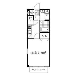 1K 間取り図