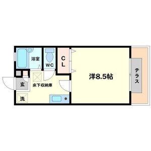 1K 間取り図