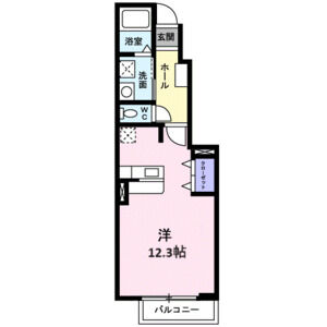 ワンルーム 間取り図