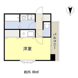 ワンルーム 間取り図