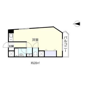ワンルーム 間取り図