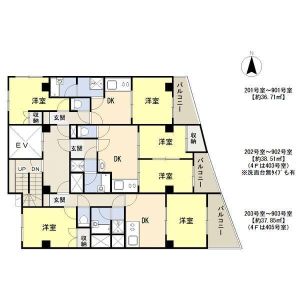 2DK 間取り図