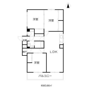 3LDK 間取り図