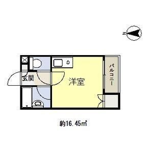 ワンルーム 間取り図