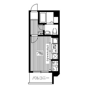 ワンルーム 間取り図