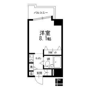 ワンルーム 間取り図