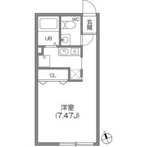 ワンルーム 間取り図