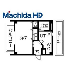 ワンルーム 間取り図