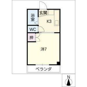 1K 間取り図