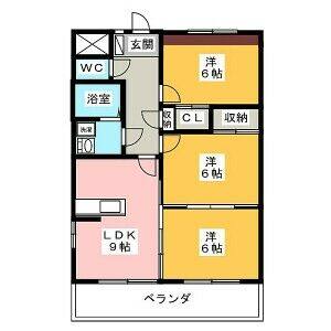 3LDK 間取り図