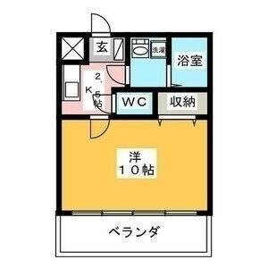 1K 間取り図