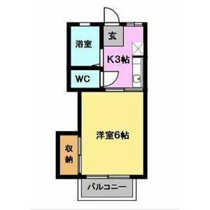 1K 間取り図