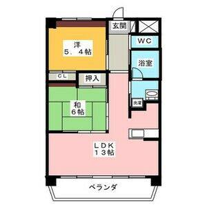 2LDK 間取り図