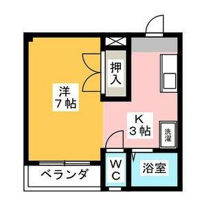 ワンルーム 間取り図