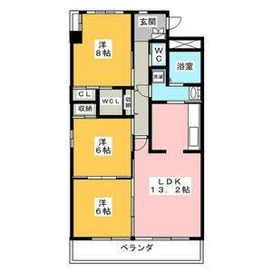 3LDK 間取り図