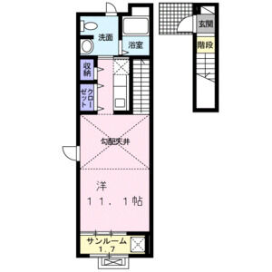 ワンルーム 間取り図