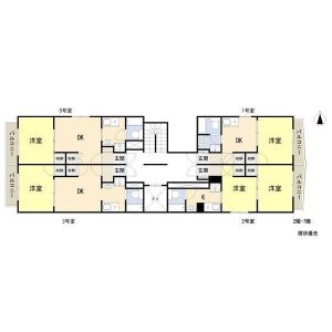1DK 間取り図