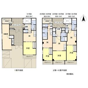 1DK 間取り図