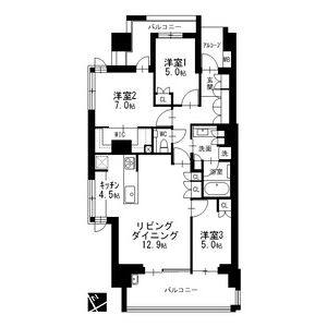 3LDK 間取り図