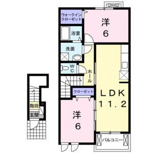 2LDK 間取り図