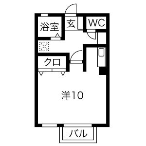 ワンルーム 間取り図