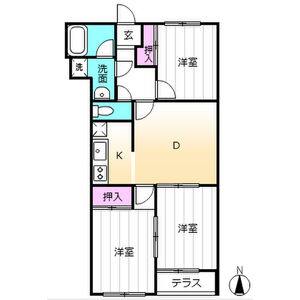 3DK 間取り図
