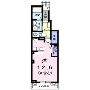 ワンルーム 間取り図