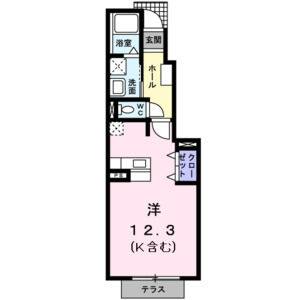 ワンルーム 間取り図