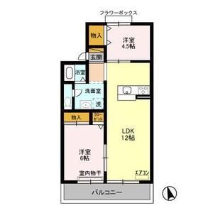 2LDK 間取り図