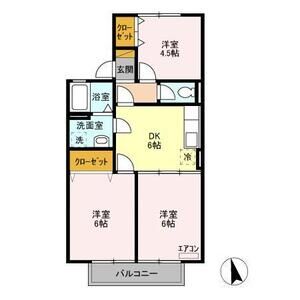 3DK 間取り図