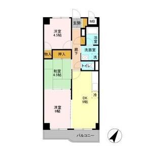 3DK 間取り図