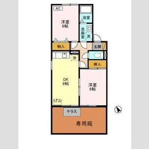2DK 間取り図