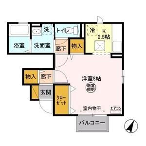 1K 間取り図