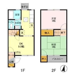 2DK 間取り図