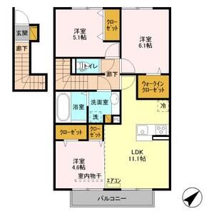 3LDK 間取り図