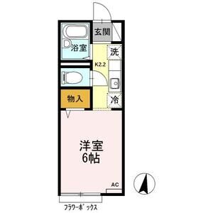 1K 間取り図