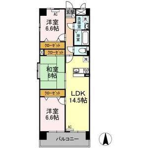 3LDK 間取り図