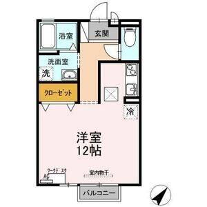 ワンルーム 間取り図