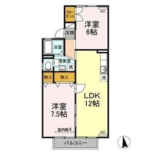 2LDK 間取り図