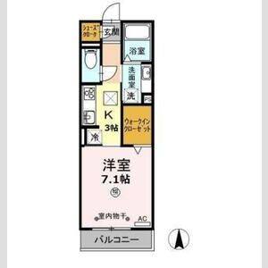 1K 間取り図